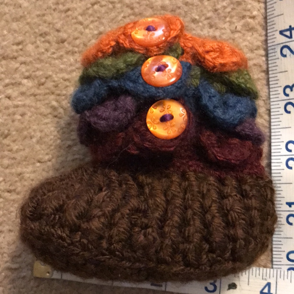 Baby booties! Baby shoes Fall-winter, crochet shoes, baby slippers, slip ons - Picture 4 of 4